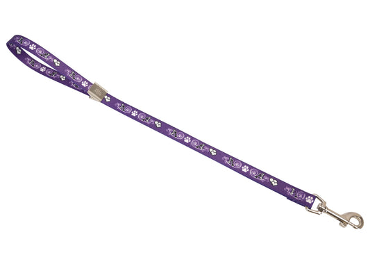 Show Tech Grooming Noose Pawprint Purple 55cm x 1.5cm