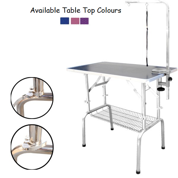 TCS Height Adjustable Grooming Table - Large (Black)