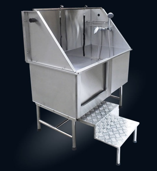 TCS Stainless Steel Bath with Steps - Large