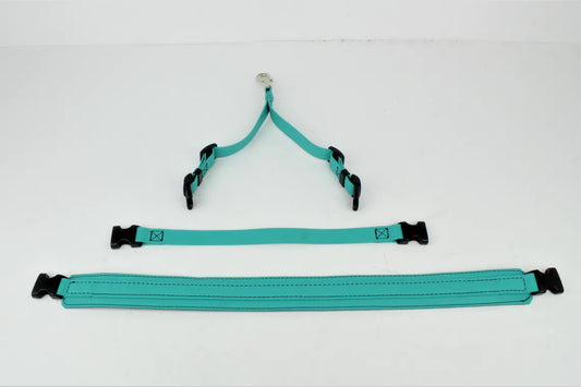 GroomTech Biothane Belly Strap Set - Teal