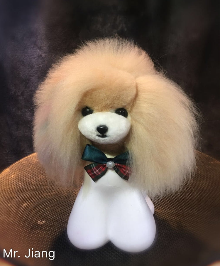 Mr. Jiang Teddy Bear Head Hair / Model Dog [Champagne]